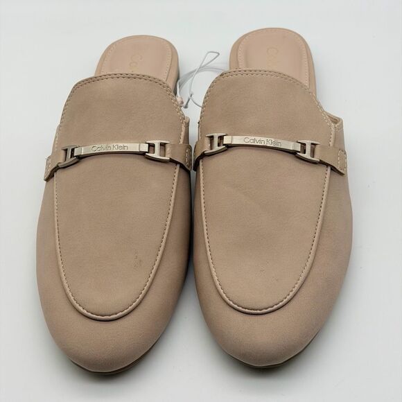 Calvin Klein Shoes - NWT Calvin Klein Chic Cream Mules with Metallic Detail 8,5M